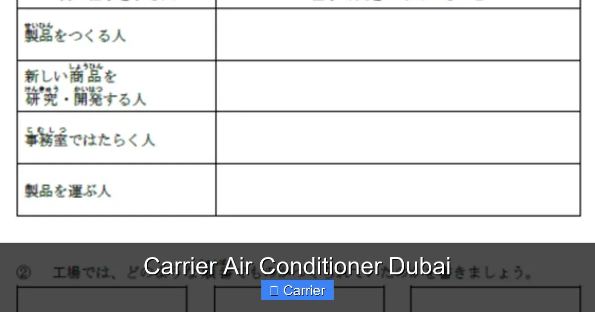 Carrier Air Conditioner Dubai