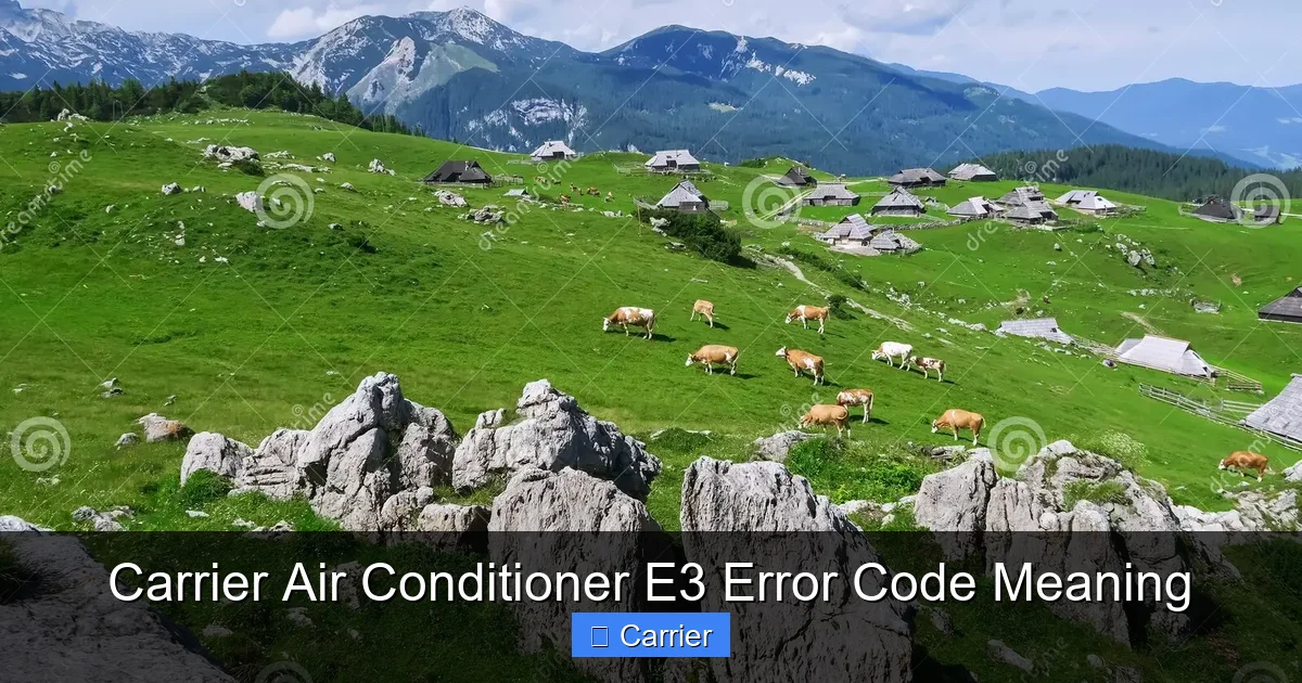 Carrier Air Conditioner E3 Error Code Meaning