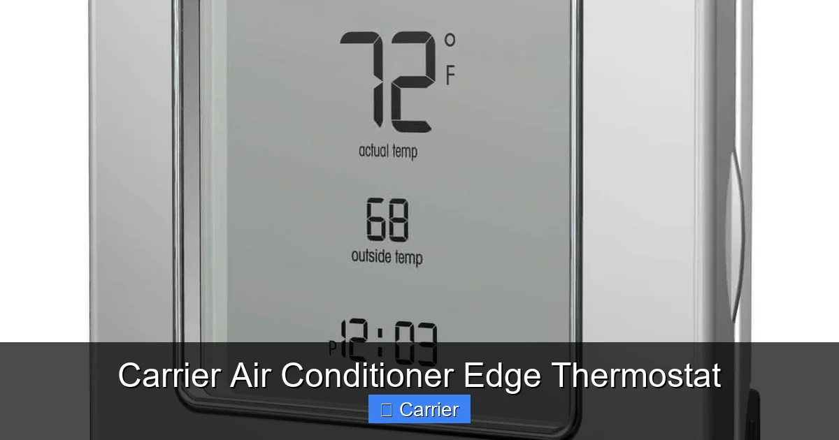 Carrier Air Conditioner Edge Thermostat