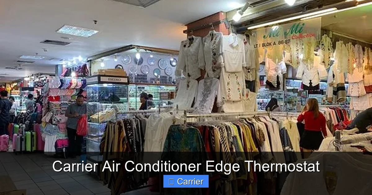 Carrier Air Conditioner Edge Thermostat