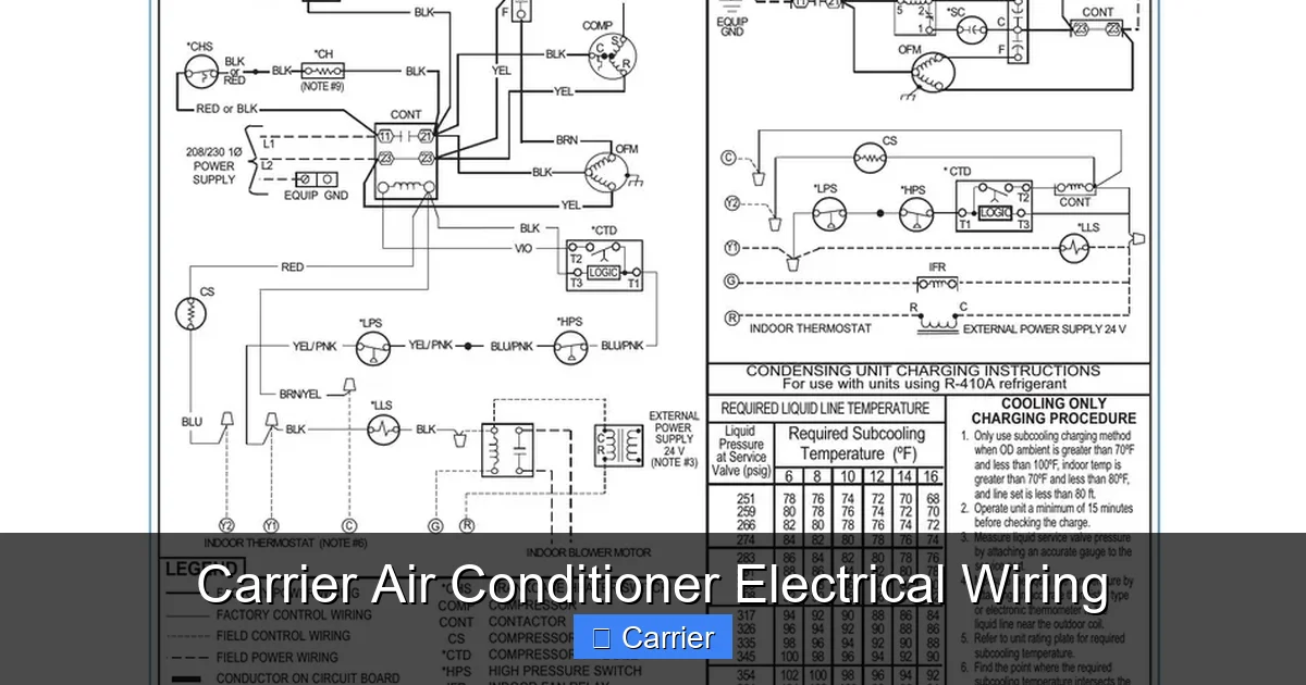 Carrier Air Conditioner Electrical Wiring