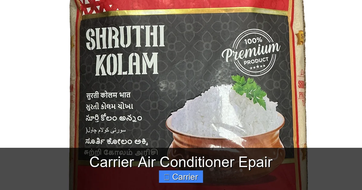 Carrier Air Conditioner Epair