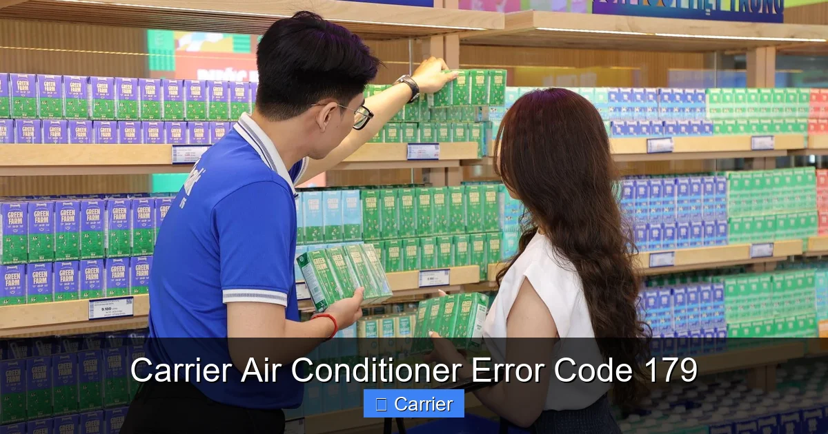 Carrier Air Conditioner Error Code 179