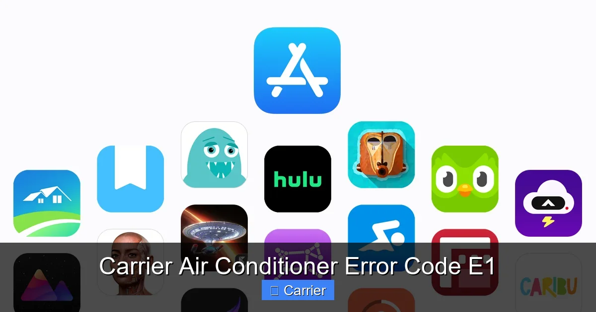 Carrier Air Conditioner Error Code E1