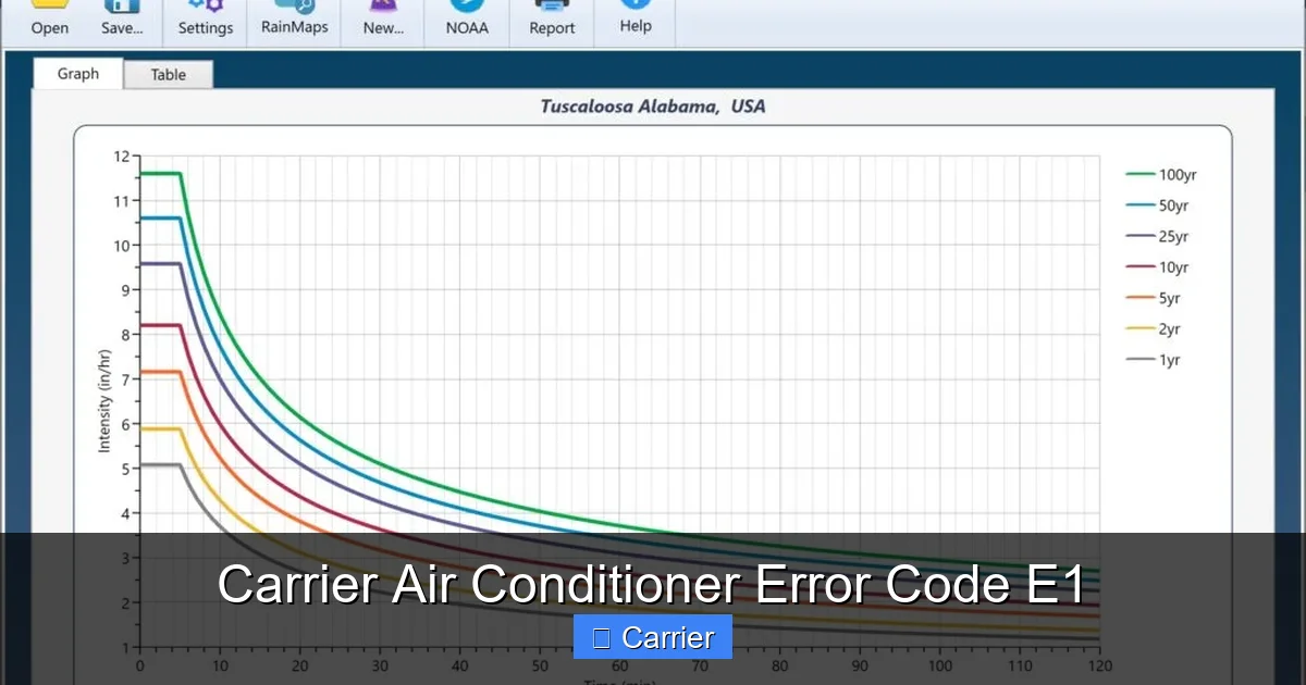 Carrier Air Conditioner Error Code E1