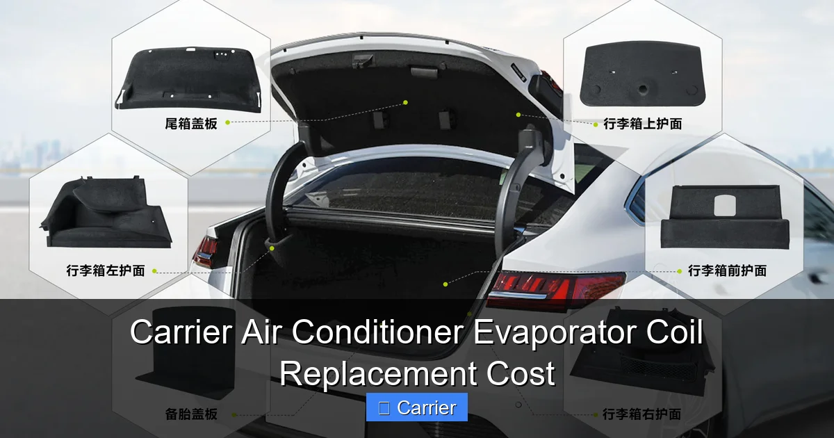 Carrier Air Conditioner Evaporator Coil Replacement Cost