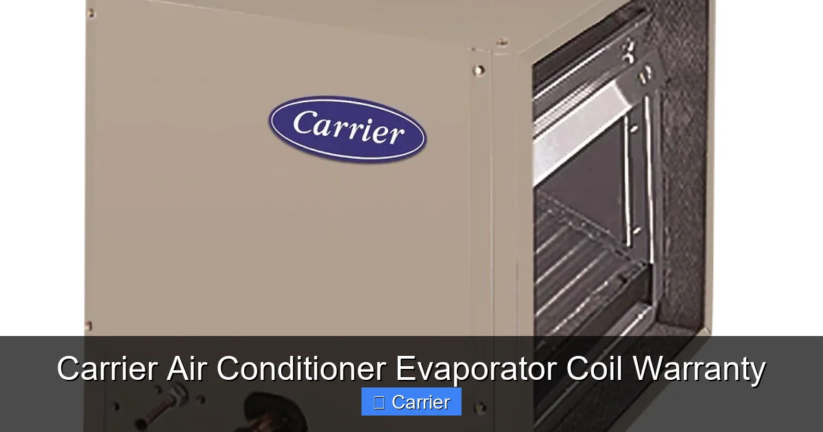 Carrier Air Conditioner Evaporator Coil Warranty