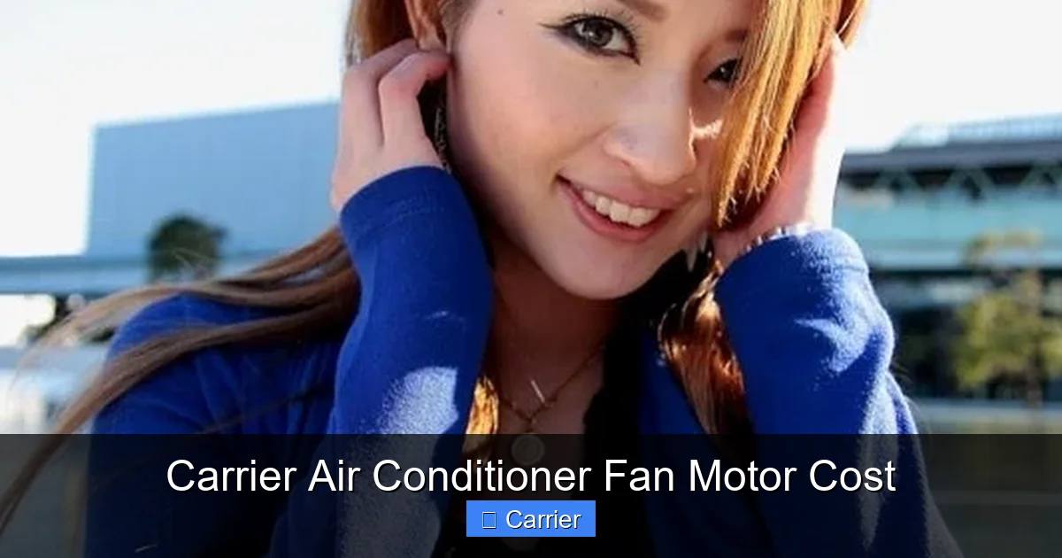 Carrier Air Conditioner Fan Motor Cost