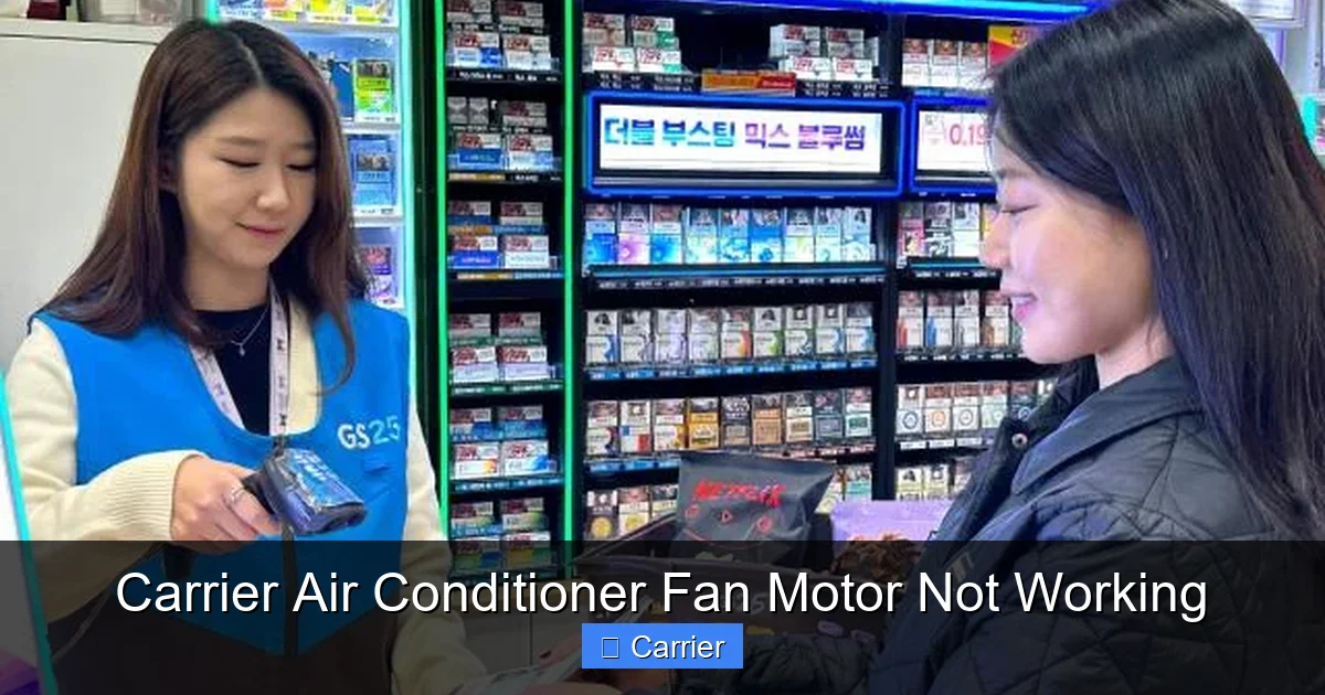 Carrier Air Conditioner Fan Motor Not Working