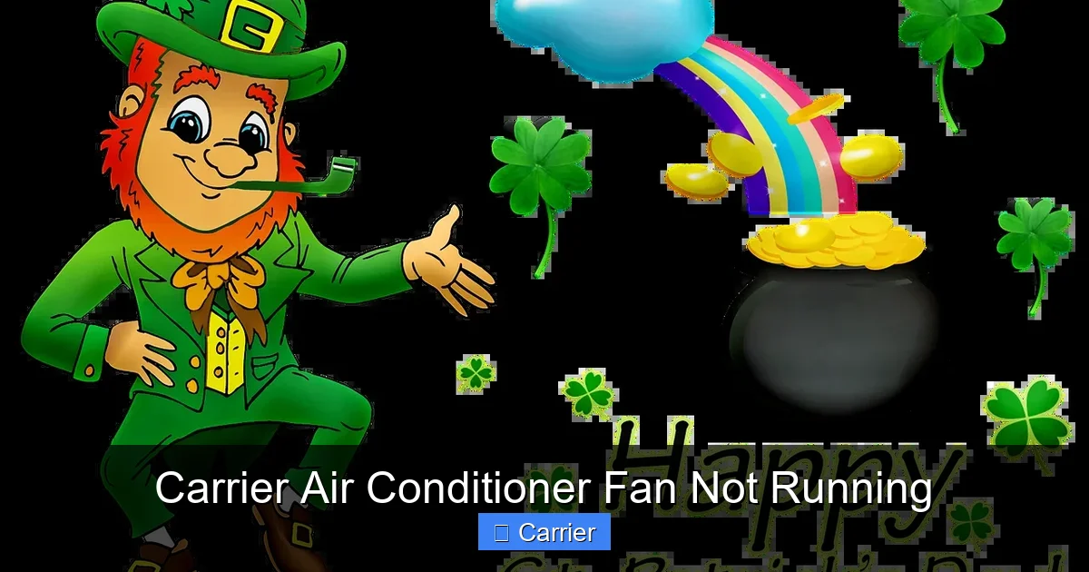 Carrier Air Conditioner Fan Not Running