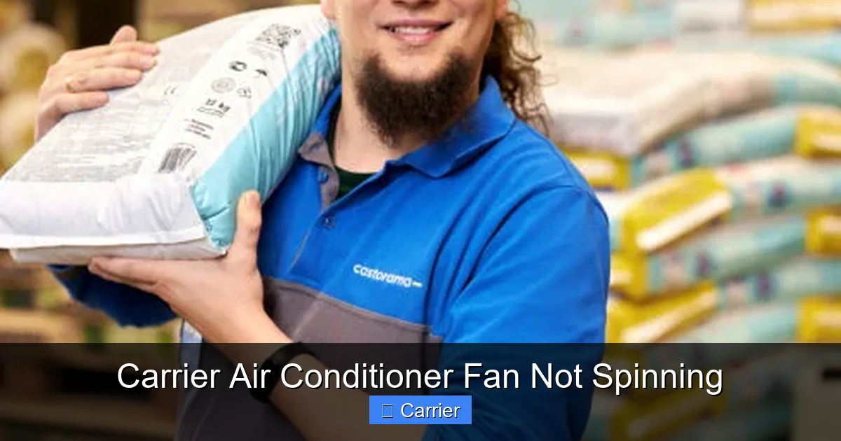 Carrier Air Conditioner Fan Not Spinning