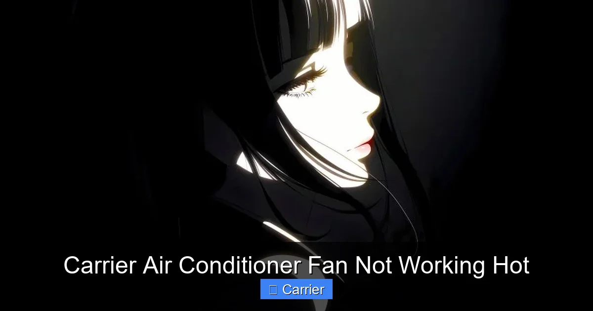 Carrier Air Conditioner Fan Not Working Hot