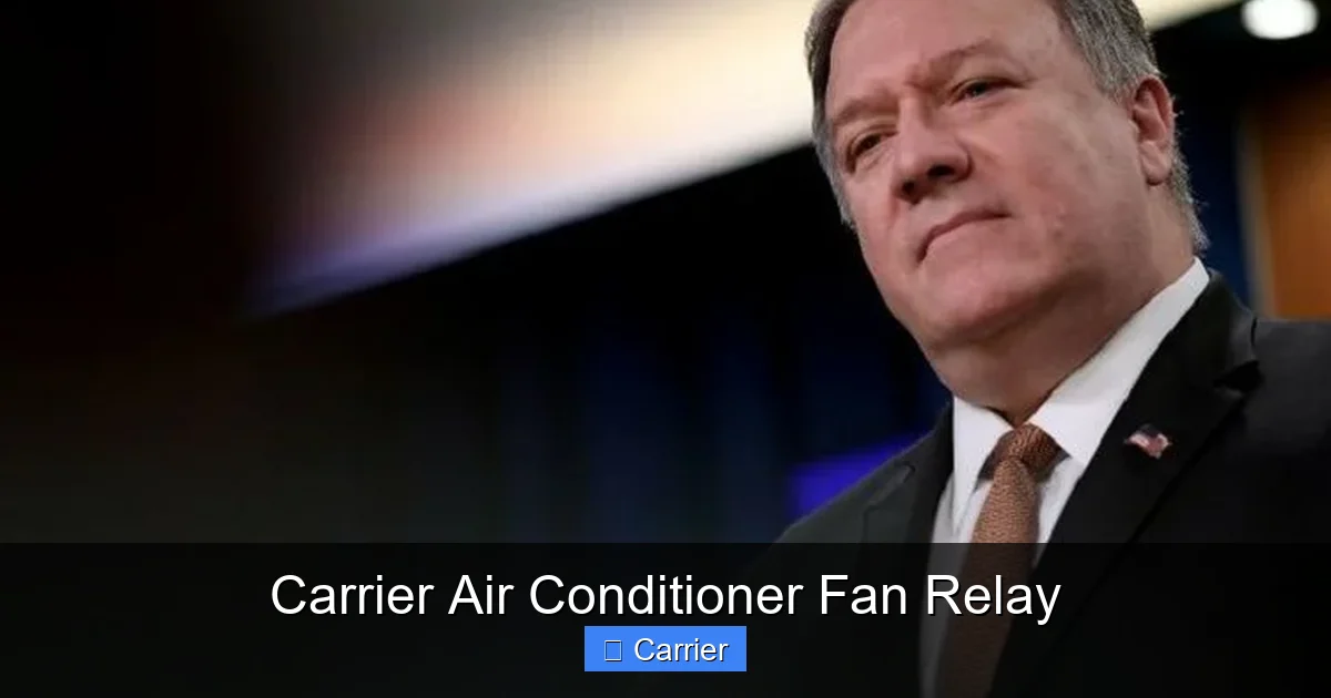 Carrier Air Conditioner Fan Relay