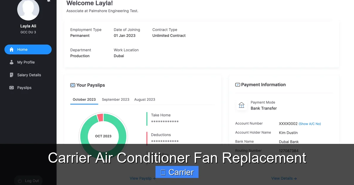 Carrier Air Conditioner Fan Replacement