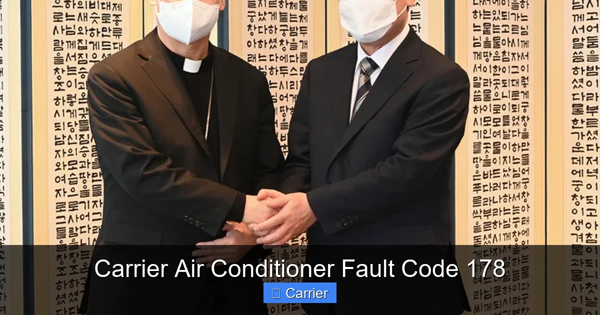 Carrier Air Conditioner Fault Code 178