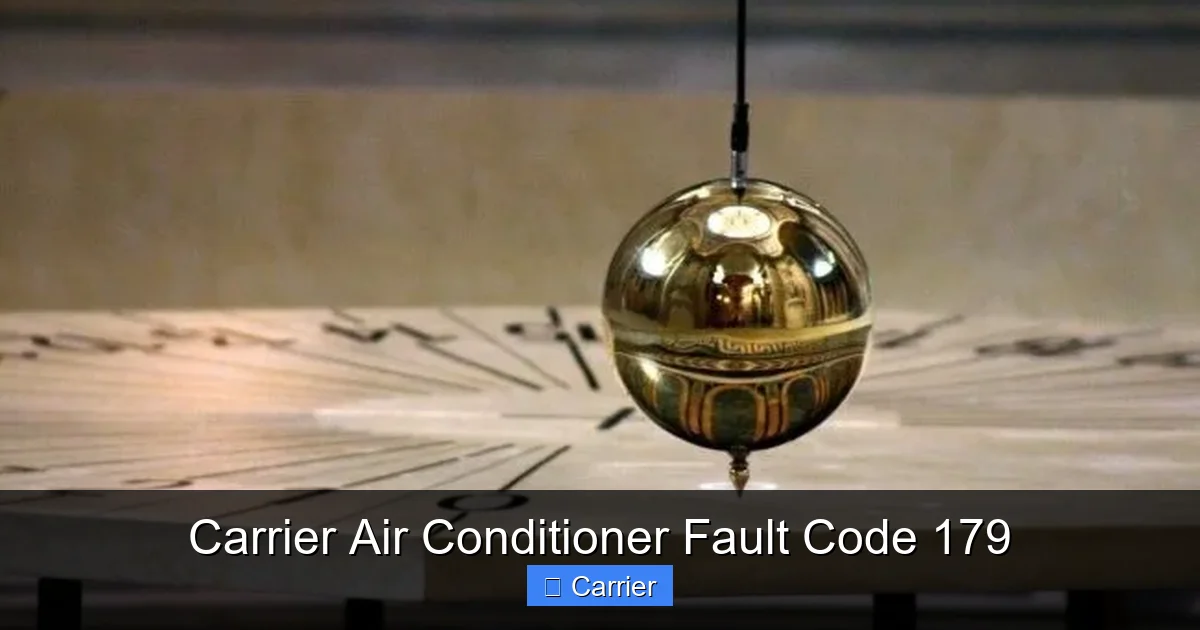 Carrier Air Conditioner Fault Code 179