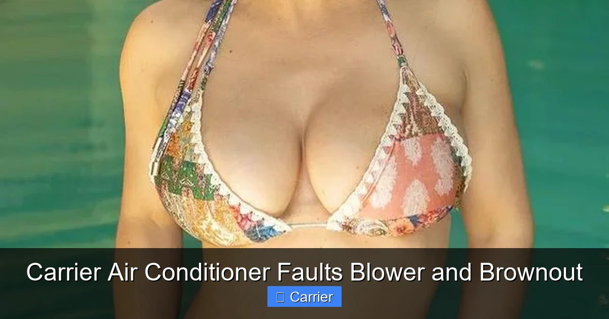 Carrier Air Conditioner Faults Blower and Brownout