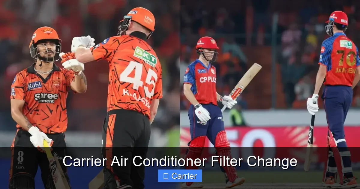 Carrier Air Conditioner Filter Change