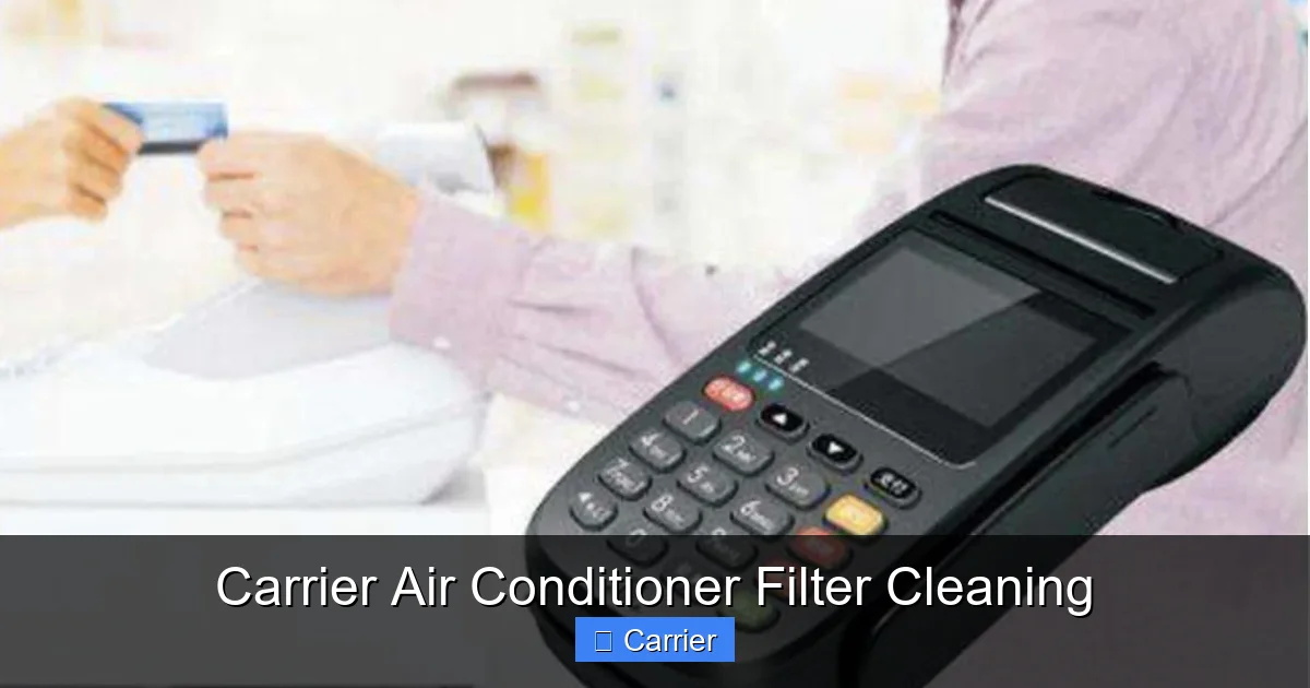 Carrier Air Conditioner Filter Cleaning