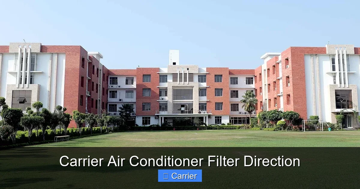 Carrier Air Conditioner Filter Direction