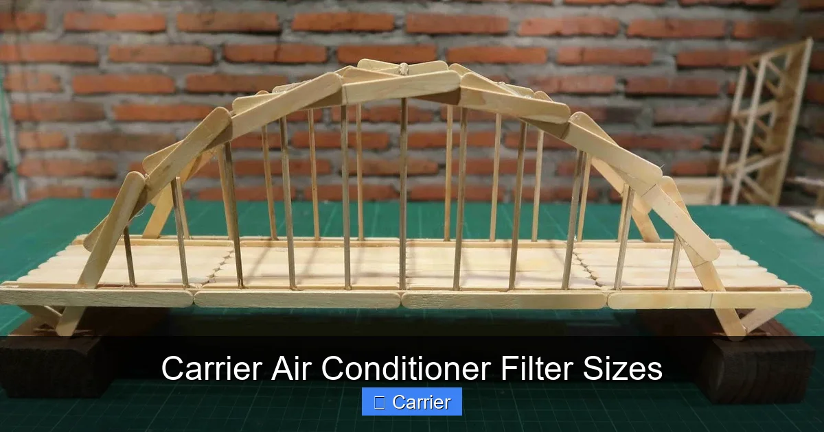 Carrier Air Conditioner Filter Sizes
