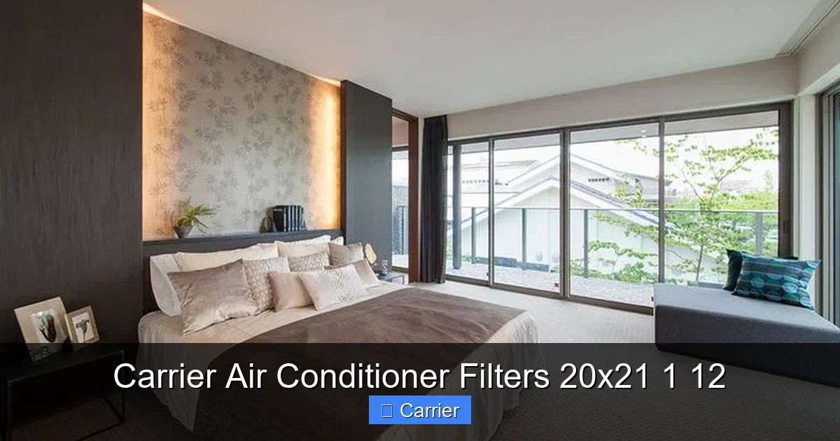 Carrier Air Conditioner Filters 20x21 1 12