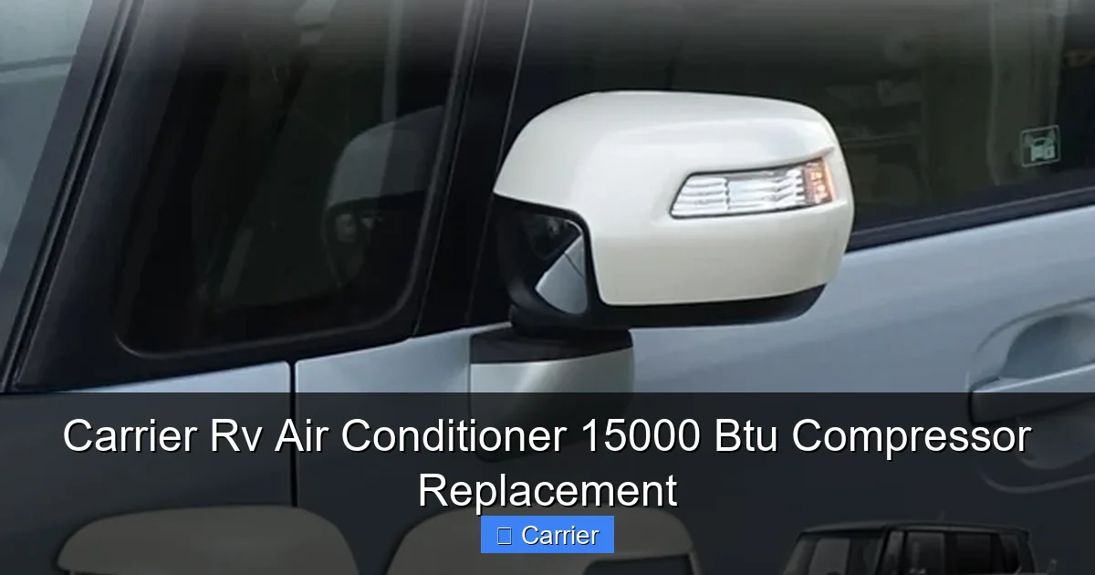 Carrier Rv Air Conditioner 15000 Btu Compressor Replacement