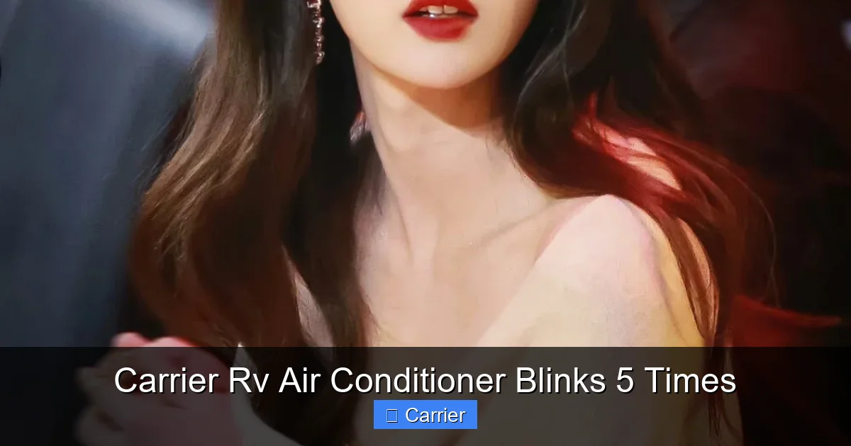 Carrier Rv Air Conditioner Blinks 5 Times