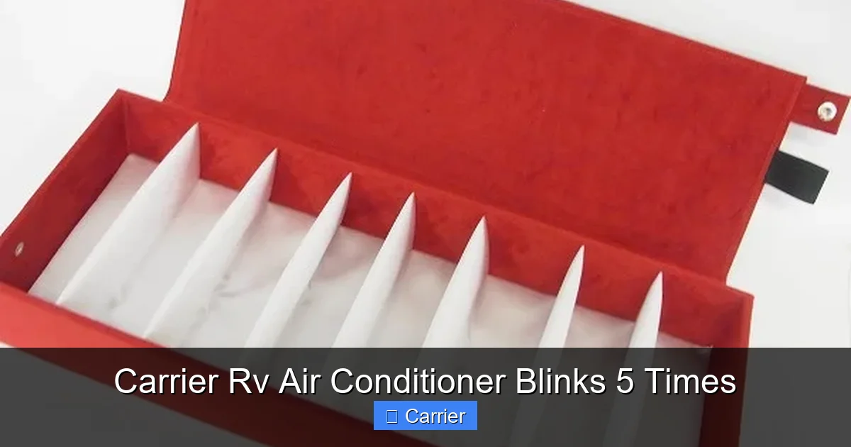 Carrier Rv Air Conditioner Blinks 5 Times