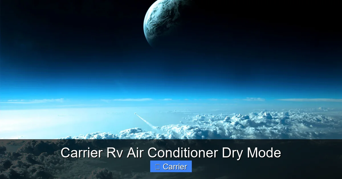 Carrier Rv Air Conditioner Dry Mode