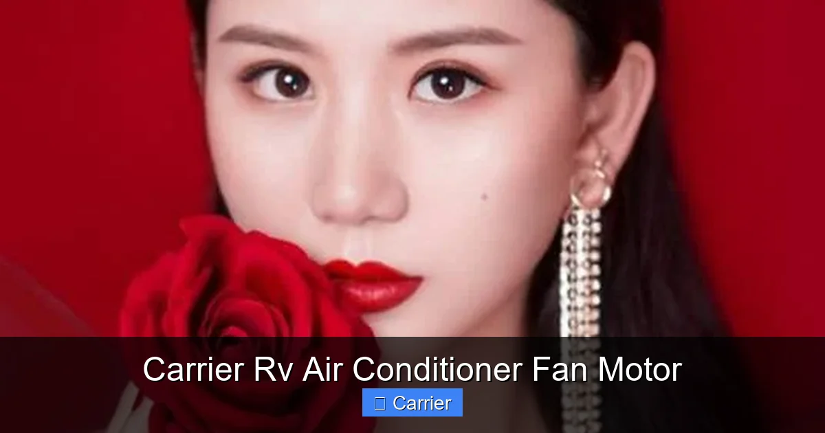 Carrier Rv Air Conditioner Fan Motor