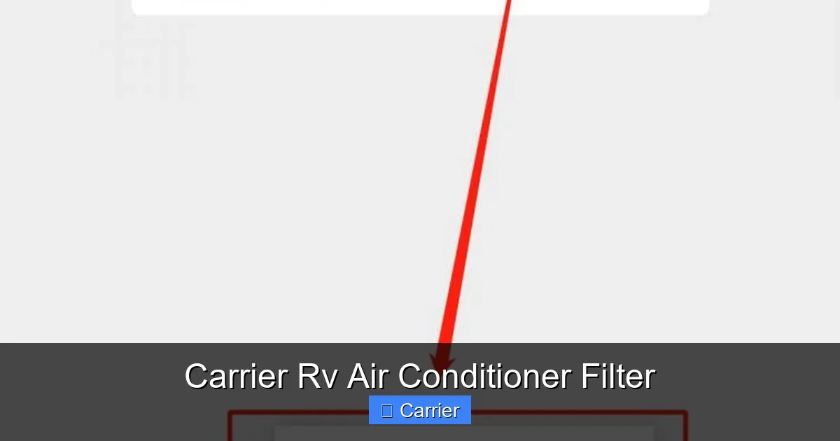 Carrier Rv Air Conditioner Filter