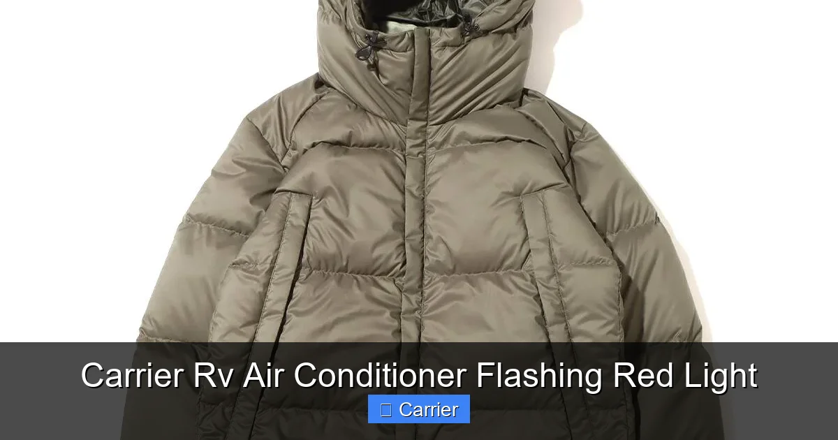 Carrier Rv Air Conditioner Flashing Red Light