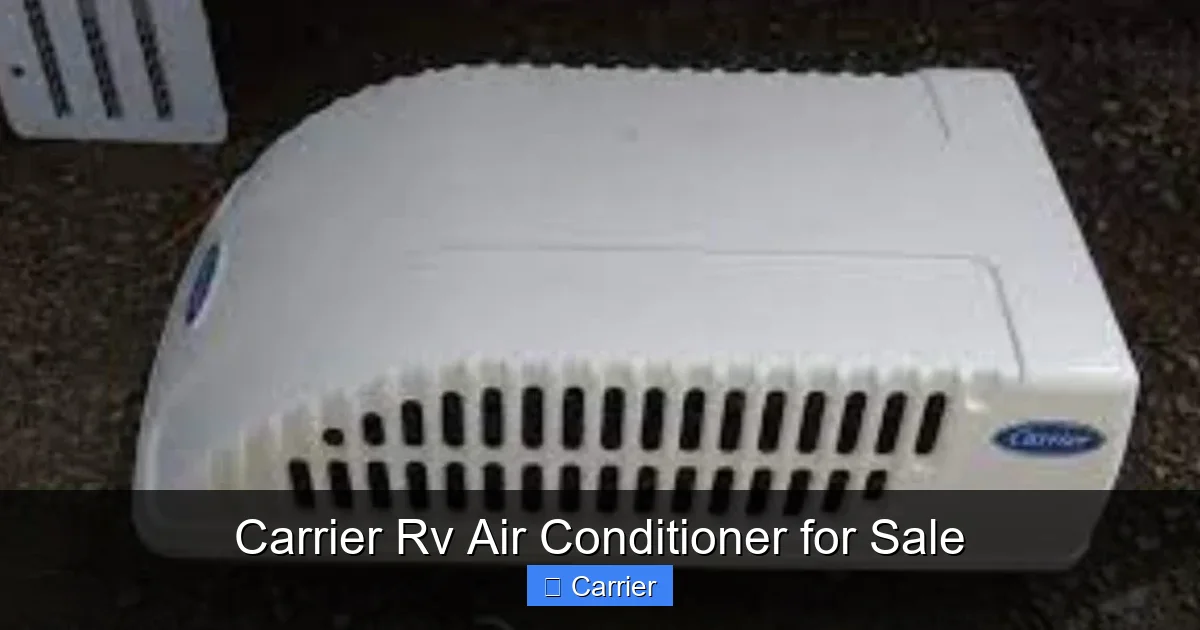 Carrier Rv Air Conditioner for Sale