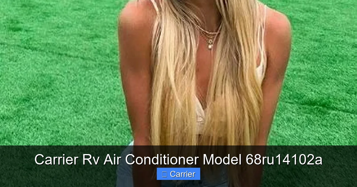 Carrier Rv Air Conditioner Model 68ru14102a