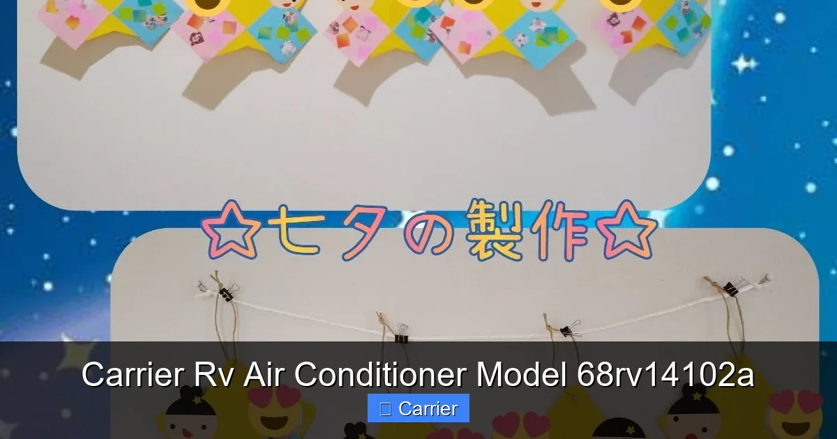 Carrier Rv Air Conditioner Model 68rv14102a