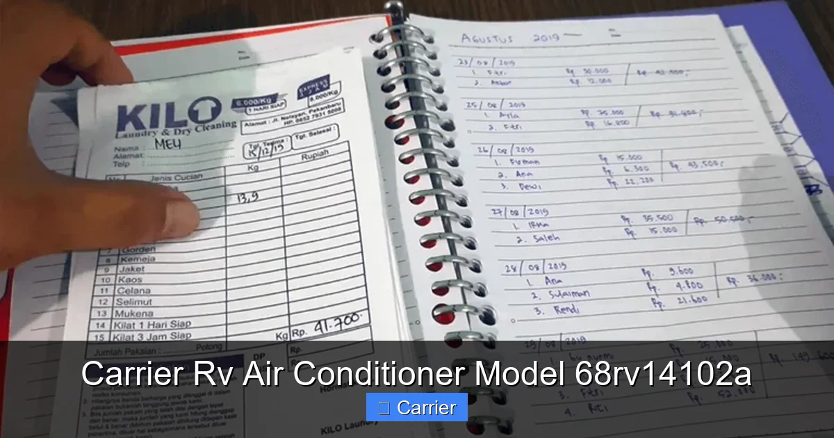 Carrier Rv Air Conditioner Model 68rv14102a