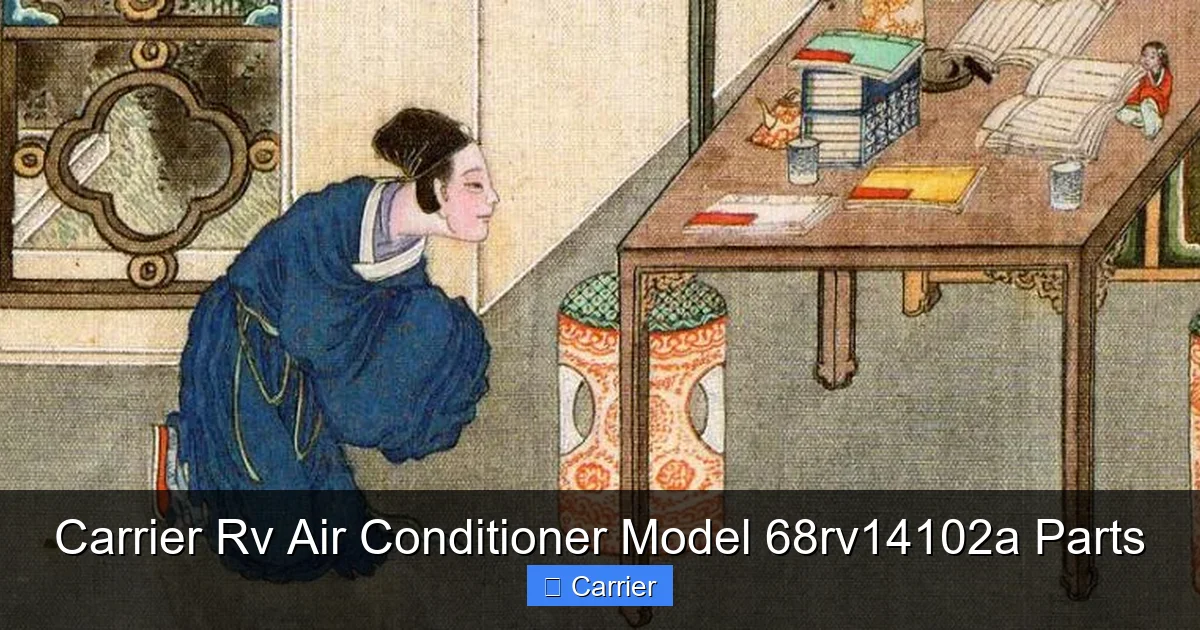 Carrier Rv Air Conditioner Model 68rv14102a Parts