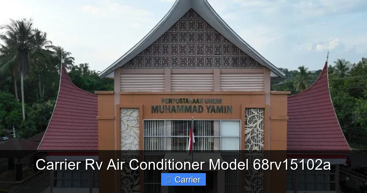 Carrier Rv Air Conditioner Model 68rv15102a