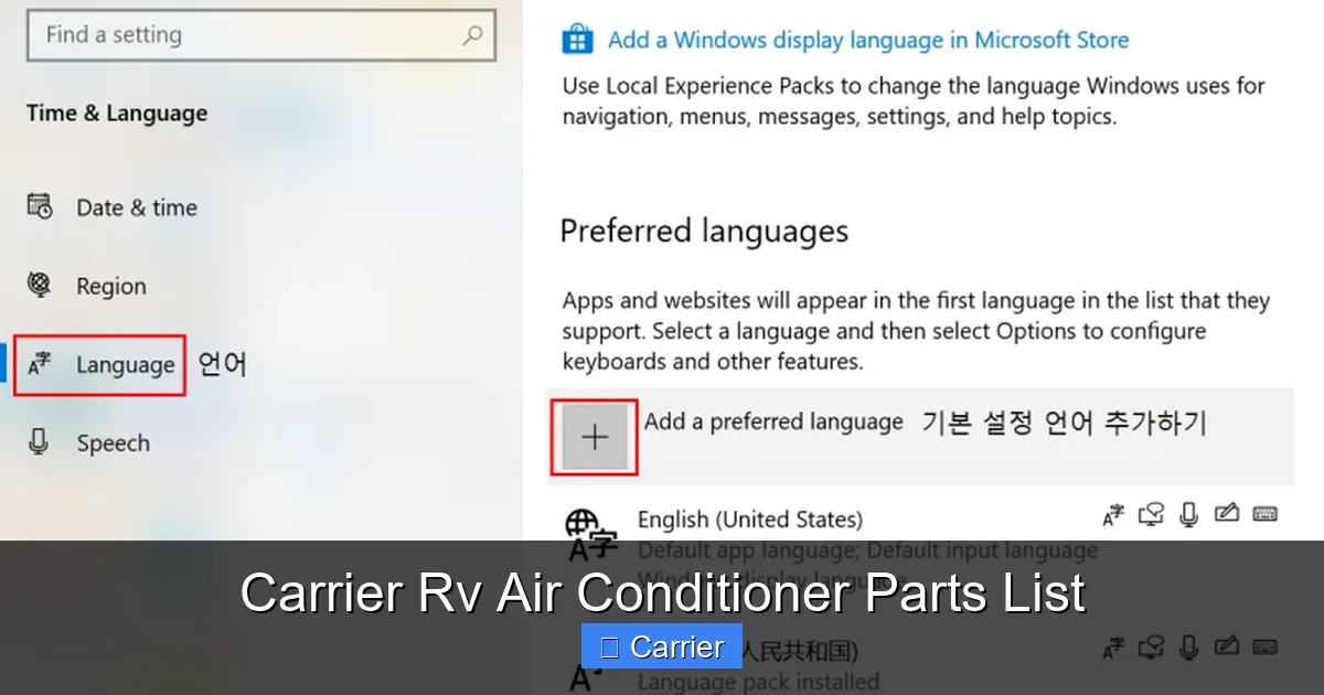 Carrier Rv Air Conditioner Parts List