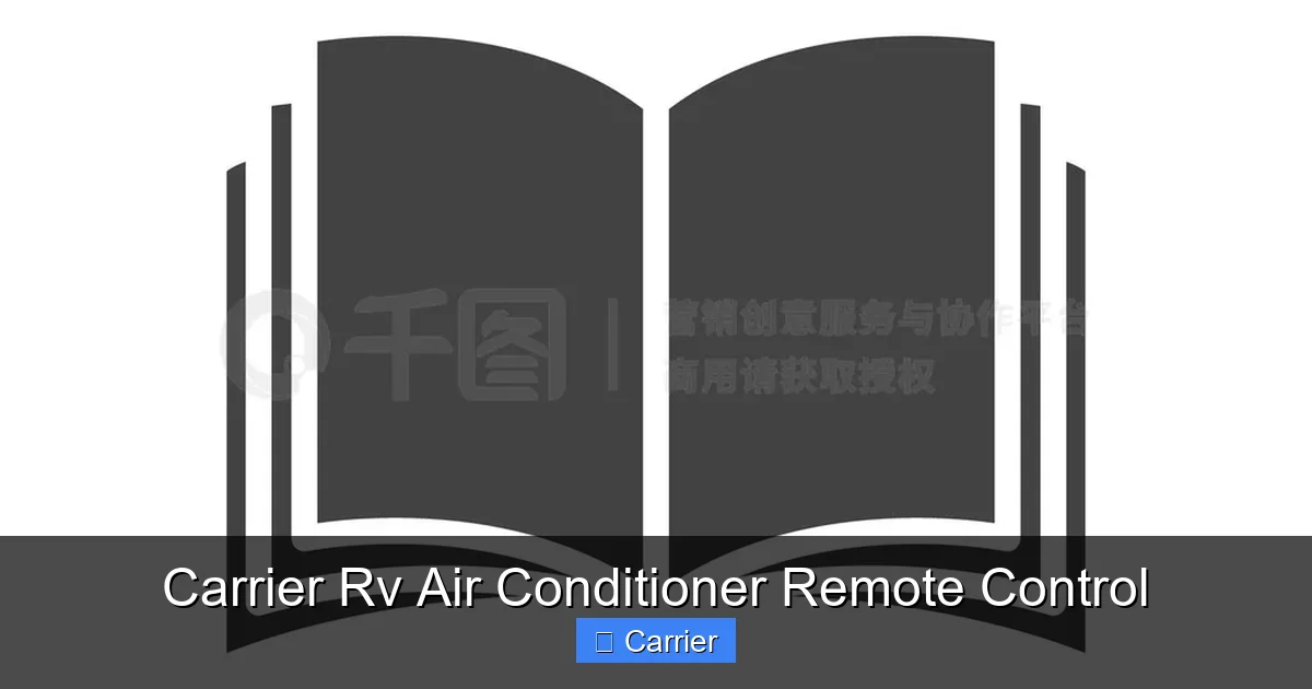 Carrier Rv Air Conditioner Remote Control