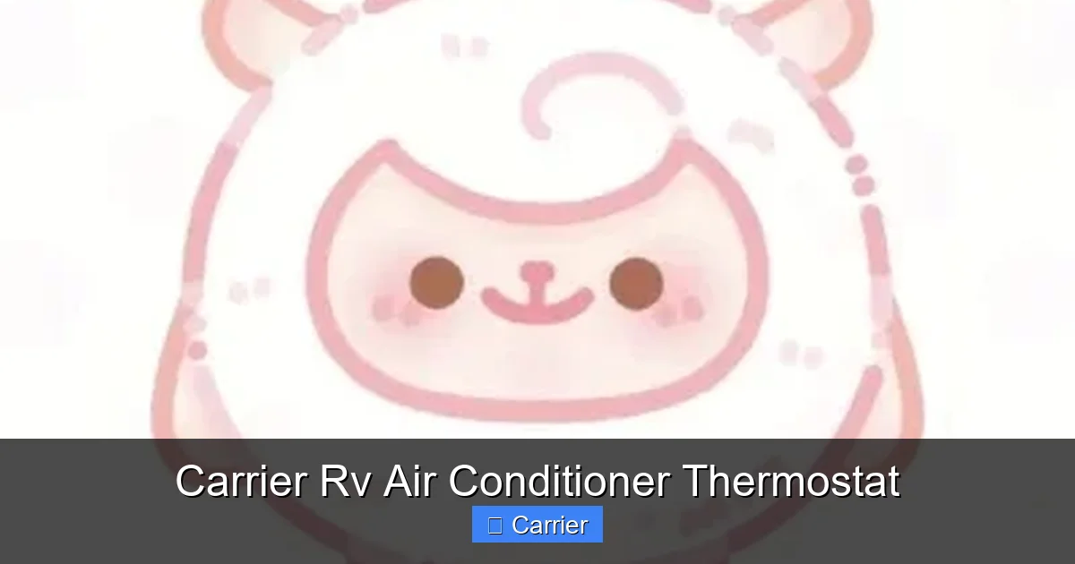 Carrier Rv Air Conditioner Thermostat