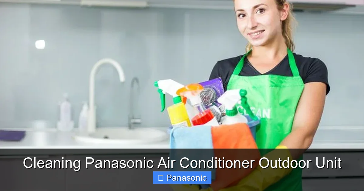 Cleaning Panasonic Air Conditioner Outdoor Unit
