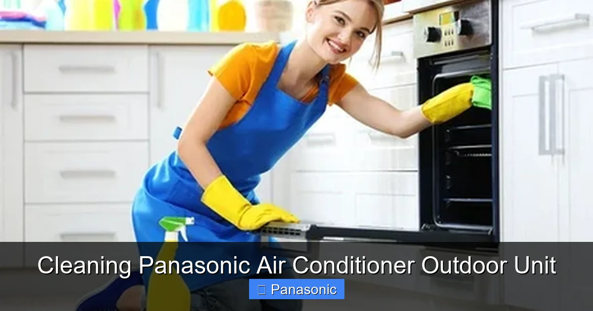 Cleaning Panasonic Air Conditioner Outdoor Unit