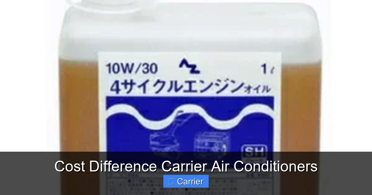 Cost Difference Carrier Air Conditioners