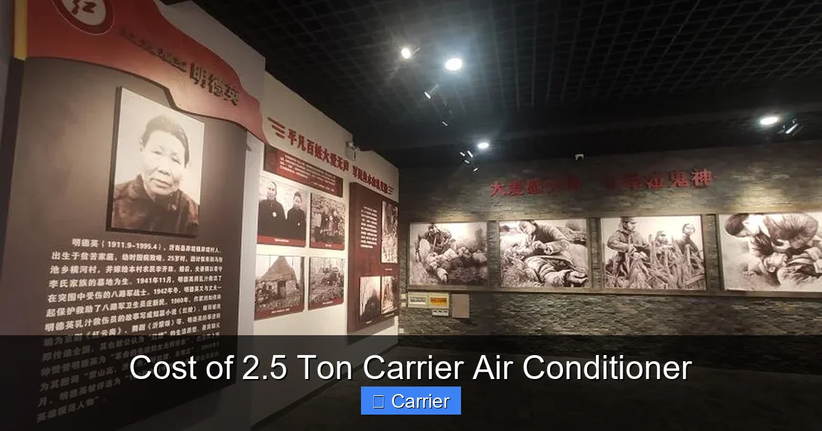 Cost of 2.5 Ton Carrier Air Conditioner