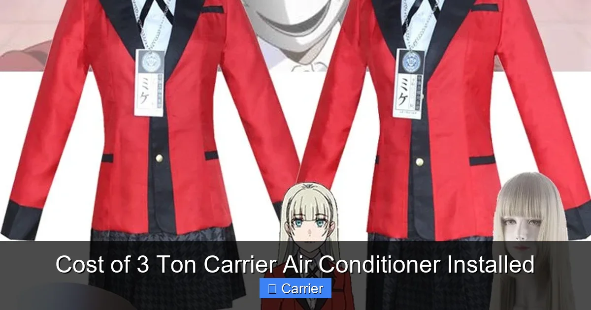 Cost of 3 Ton Carrier Air Conditioner Installed
