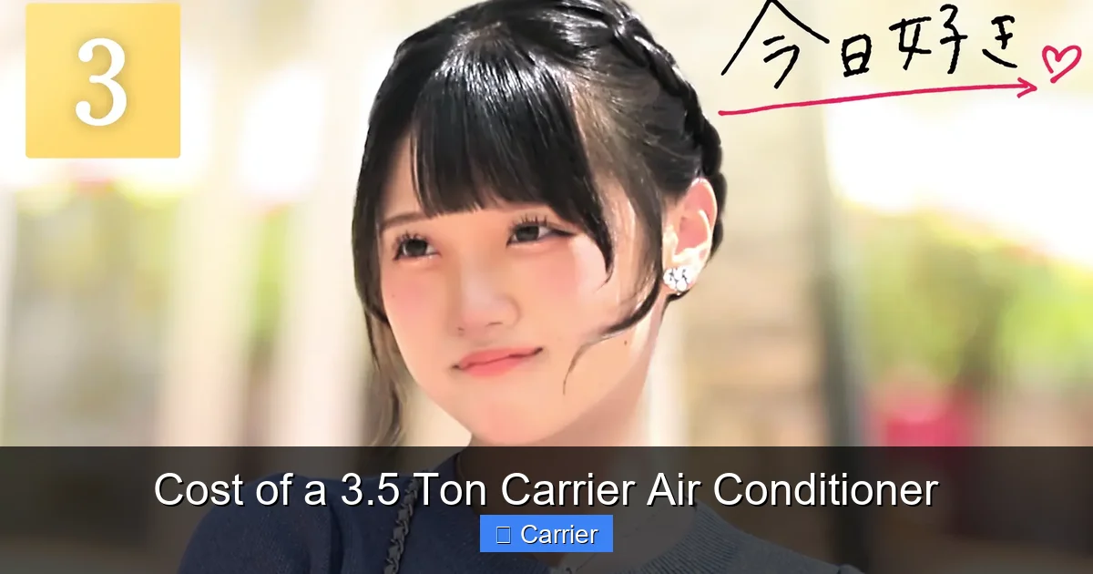 Cost of a 3.5 Ton Carrier Air Conditioner