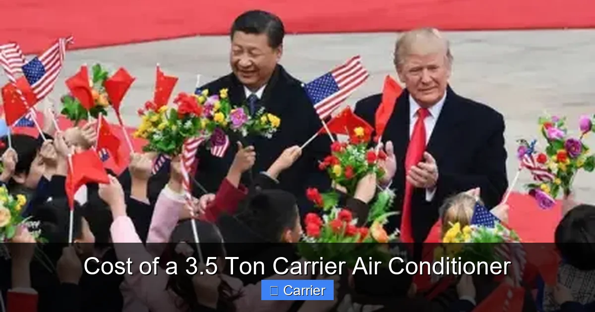 Cost of a 3.5 Ton Carrier Air Conditioner