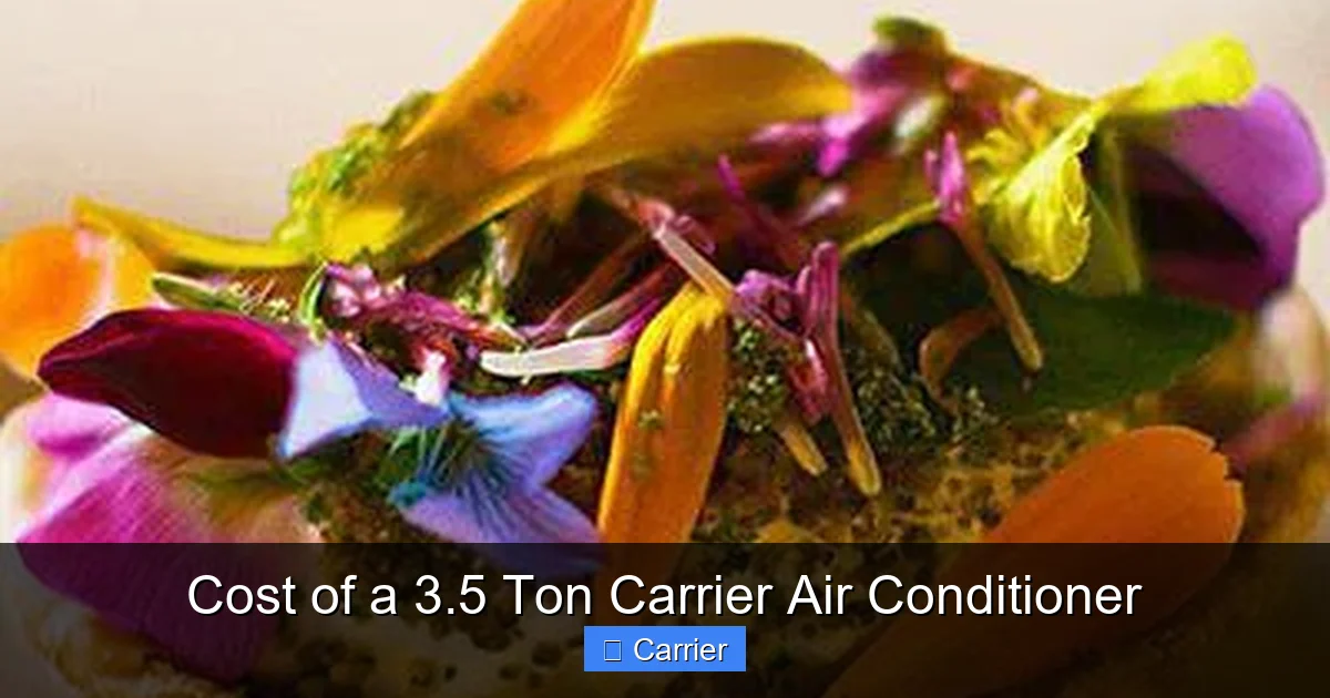 Cost of a 3.5 Ton Carrier Air Conditioner